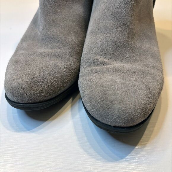 Blondo Women's‎ Grey Suede Leather Waterproof 2" Block Heel Booties US Size 9 M - Picture 7 of 12